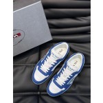 Prada men's leather sports shoes