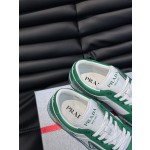 Prada men's leather sports shoes