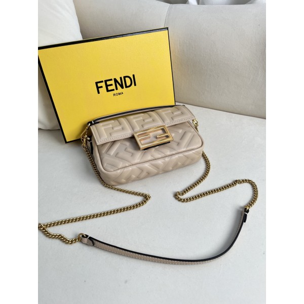 FENDI Baguette Leather Handbag Model Number: 212