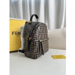 FENDI cowhide original full leather embossed FF logo small shoulder