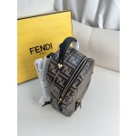 FENDI cowhide original full leather embossed FF logo small shoulder