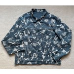 Louis Vuitton... leaf patterned denim jacket jacket jacket