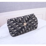 Dior KEY handbag 9275 # classic floral fabric with glossy cow leather