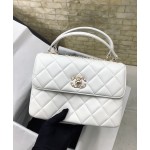 Chanel Trendy cc All Steel Precision Carved 𝟷𝟺𝙺 Light Gold Buckle