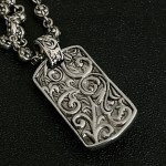 Croix Classic Skull Head Emerald Pendant