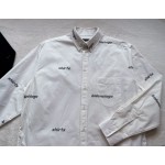 Balenciaga New Digital Letter Line Long Sleeve Shirt