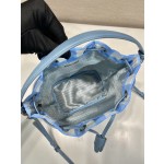 Prada 1BH038 Plaid Hardware Handbag