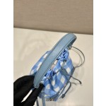 Prada 1BH038 Plaid Hardware Handbag