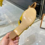 Hermes genuine leather outsole, combined with small square heels