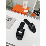 Hermes flat heeled slippers