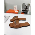 Hermes flat heeled slippers