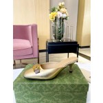 Gucci's latest high-heeled slippers