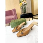 Gucci's latest high-heeled slippers