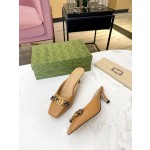 Gucci's latest high-heeled slippers