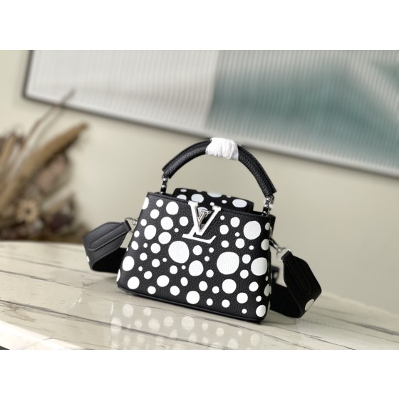 𝐋𝐎𝐔𝐈𝐒𝐕𝐔𝐈𝐓𝐓𝐎𝐍 M21691/48865 black and white polka dot mini x Grassland Yamasa cooperation series