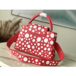 𝐋𝐎𝐔𝐈𝐒𝐕𝐔𝐈𝐓𝐓𝐎𝐍 M21692/48865 Red Pinned White Dots Medium Louis Vuitton x Grass Maisen Collaboration Series