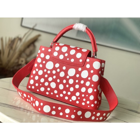 𝐋𝐎𝐔𝐈𝐒𝐕𝐔𝐈𝐓𝐓𝐎𝐍 M21692/48865 Red Pinned White Dots Medium Louis Vuitton x Grass Maisen Collaboration Series