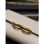 SAINT LAURENT LE MAILLON Plain grain cowhide chain bag model: 738109