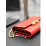 SAINT LAURENT LE MAILLON Plain grain cowhide chain bag model: 738109