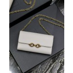 SAINT LAURENT LE MAILLON Plain grain cowhide chain bag model: 738109