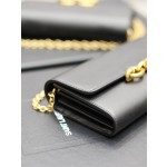 SAINT LAURENT LE MAILLON Plain grain cowhide chain bag model: 738109