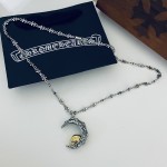 Croix Classic Vintage Moon Skull Pendant