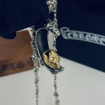 Croix Classic Vintage Moon Skull Pendant