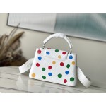 𝐋𝐎𝐔𝐈𝐒𝐕𝐔𝐈𝐓𝐓𝐎𝐍 M21637/48865 White Collaborated Colorful Dot Small Size x Kusama Yasunari Collaboration Series