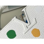 𝐋𝐎𝐔𝐈𝐒𝐕𝐔𝐈𝐓𝐓𝐎𝐍 M21637/48865 White Collaborated Colorful Dot Small Size x Kusama Yasunari Collaboration Series