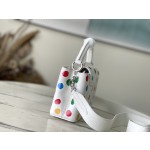 𝐋𝐎𝐔𝐈𝐒𝐕𝐔𝐈𝐓𝐓𝐎𝐍 M21637/48865 White Collaborated Colorful Dots Mini x Grass Maisen Collaboration Series
