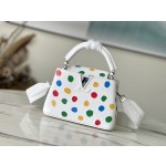 𝐋𝐎𝐔𝐈𝐒𝐕𝐔𝐈𝐓𝐓𝐎𝐍 M21637/48865 White Collaborated Colorful Dots Mini x Grass Maisen Collaboration Series
