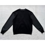 Louis Vuitton... Big Zhangzi Knitted V-neck Technology Spliced Cardigan Coat