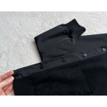 Louis Vuitton... Big Zhangzi Knitted V-neck Technology Spliced Cardigan Coat