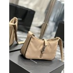 SAINT LAURENT Apricot Silver Button with Black Edge Nylon Model Number: 657228