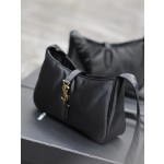 SAINT LAURENT black gold buckle nylon model number: 657228