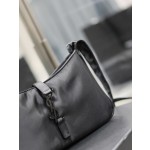 SAINT LAURENT Black Black Button Nylon Model Number: 657228