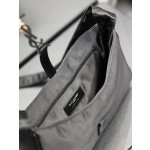 SAINT LAURENT Black Black Button Nylon Model Number: 657228