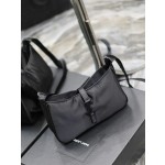 SAINT LAURENT Black Black Button Nylon Model Number: 657228