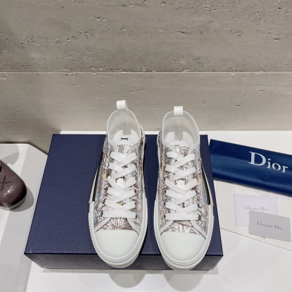 Dior letters, film, lace up casual shoes