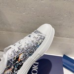 Dior letters, film, lace up casual shoes