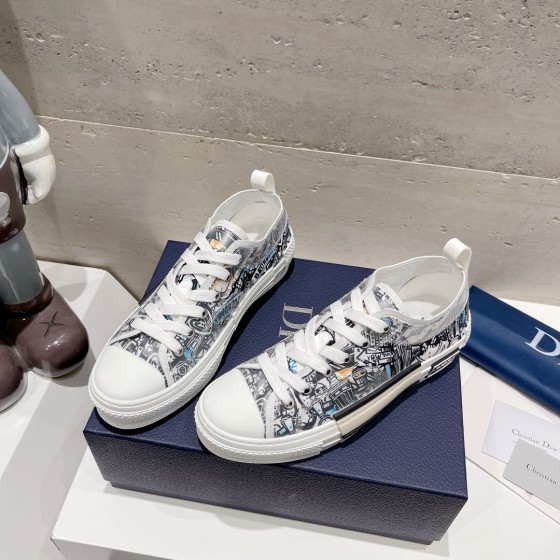 Dior letters, film, lace up casual shoes