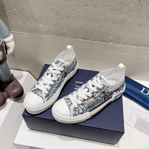 Dior letters, film, lace up casual shoes