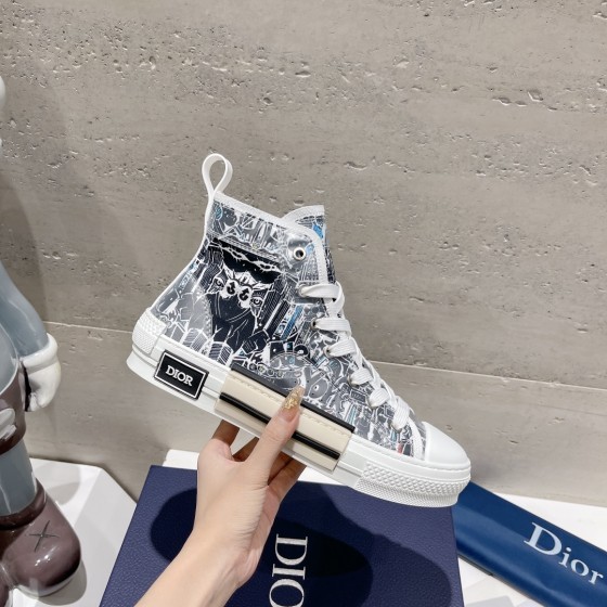 Dior letters, film, lace up casual shoes