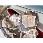 𝐋𝐎𝐔𝐈𝐒𝐕𝐔𝐈𝐓𝐓𝐎𝐍 N80931 Elephant Grey Red Inner Small This Capuchines Small Handbag