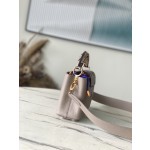 𝐋𝐎𝐔𝐈𝐒𝐕𝐔𝐈𝐓𝐓𝐎𝐍 N80931 Elephant Grey Red Inner Mini This Capuchines mini handbag