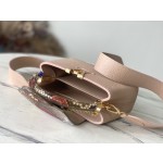 𝐋𝐎𝐔𝐈𝐒𝐕𝐔𝐈𝐓𝐓𝐎𝐍 N80931 Curry Python Skin Mini This Capuchines mini handbag