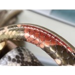 𝐋𝐎𝐔𝐈𝐒𝐕𝐔𝐈𝐓𝐓𝐎𝐍 N80931 Curry Python Skin Mini This Capuchines mini handbag