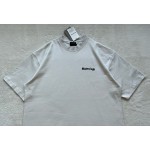 Balenciaga Blur BB Small Letter Printed Round Neck Short Sleeve