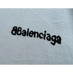 Balenciaga Blur BB Small Letter Printed Round Neck Short Sleeve
