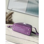 𝐋𝐎𝐔𝐈𝐒𝐕𝐔𝐈𝐓𝐓𝐎𝐍 N94227/M48865 Purple color matching crocodile pattern silver buckle